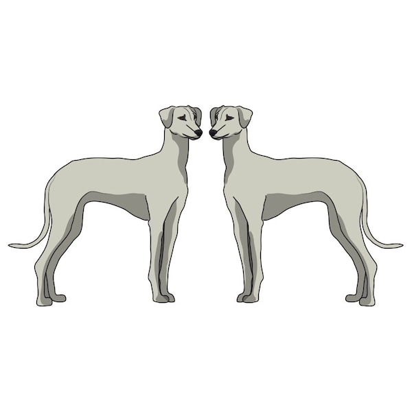 Sloughi Dog Decal, Dog Lover Decor Vinyl Sticker